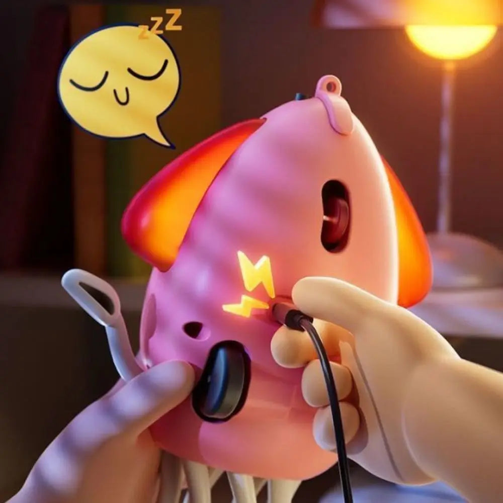Children laughing and playing with a musical dancing octopus toy, fostering social and imaginative fun.