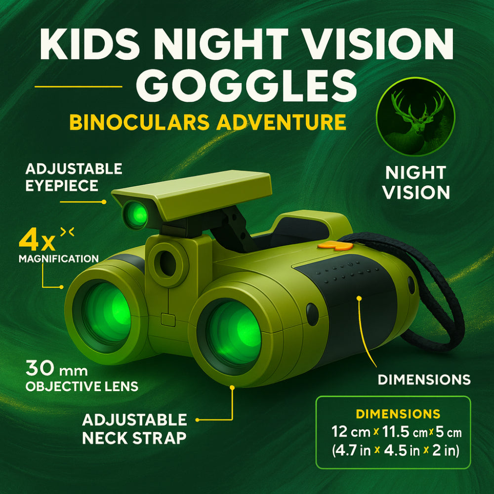 Educational toy binoculars with night vision feature for nature exploration