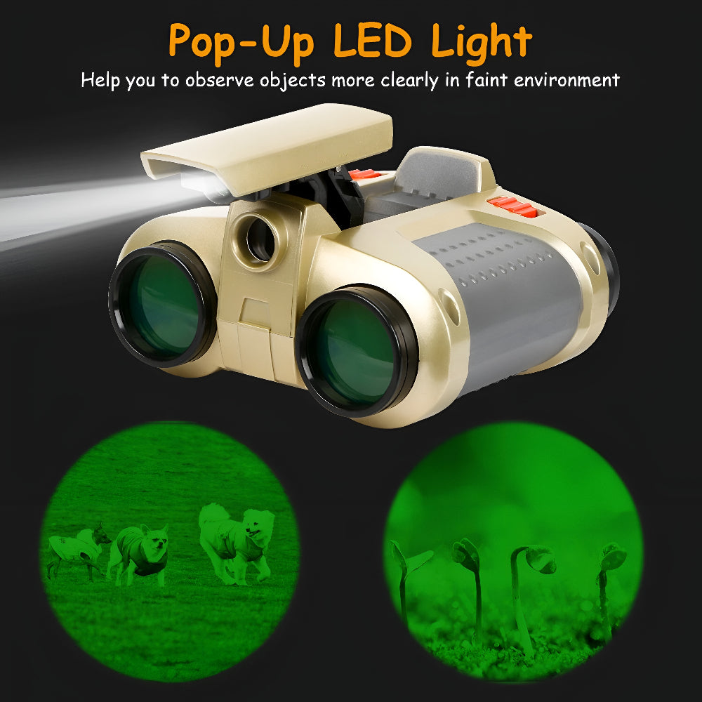 Compact kids night vision binoculars, perfect for camping trips and stargazing