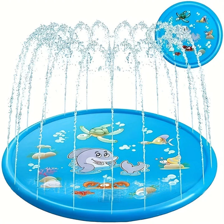Children's Sprinkler Splash Pad for ultimate summer outdoor water play. Durable mat with fun water jets.