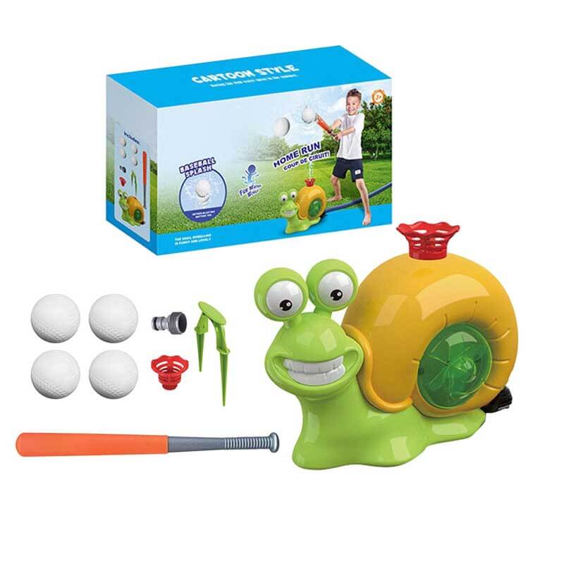 Engaging water sprinkler baseball set for children, encouraging outdoor play and cool summer fun.