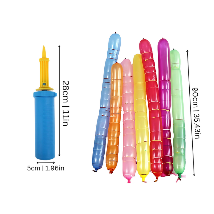 Fun kids' rocket balloon toy for active play, parties, and gifts. Great for indoor/outdoor group activities.