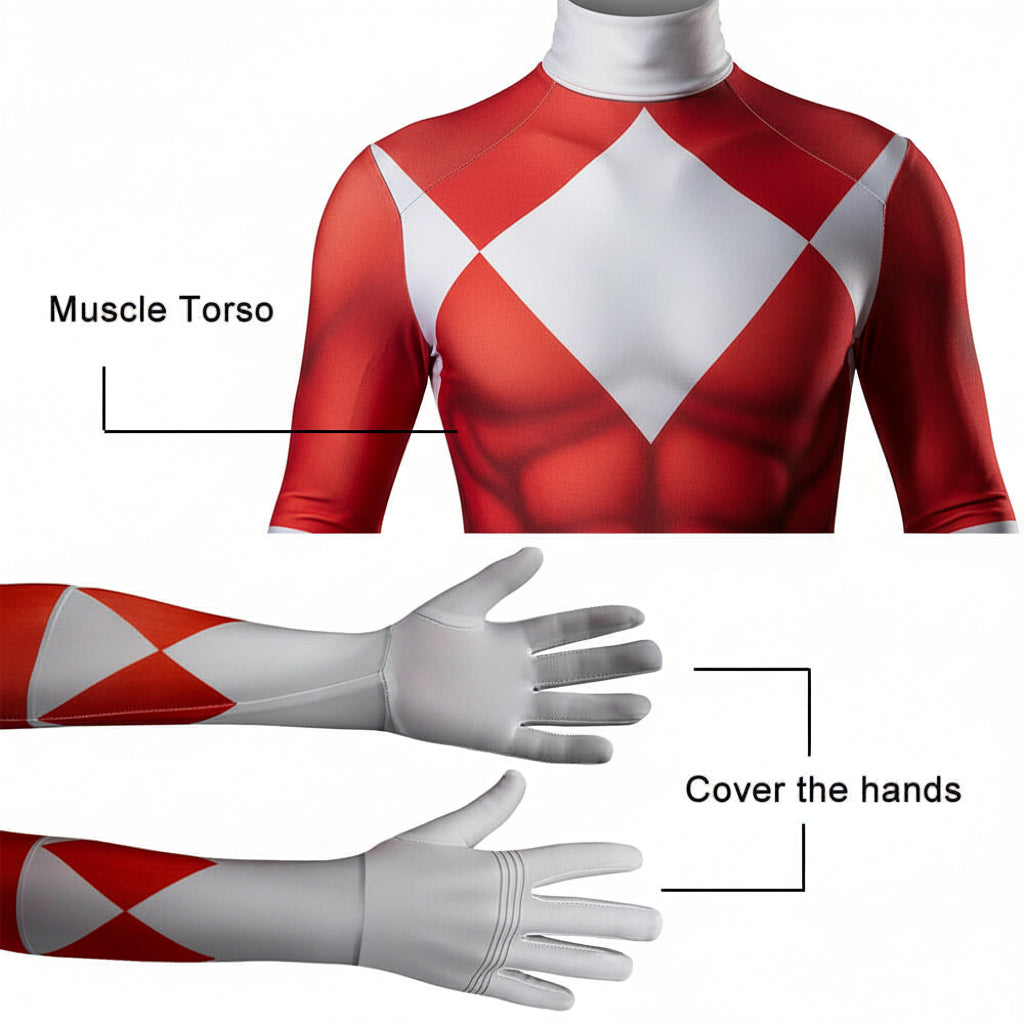 The ultimate superhero outfit for kids, complete with a muscle design