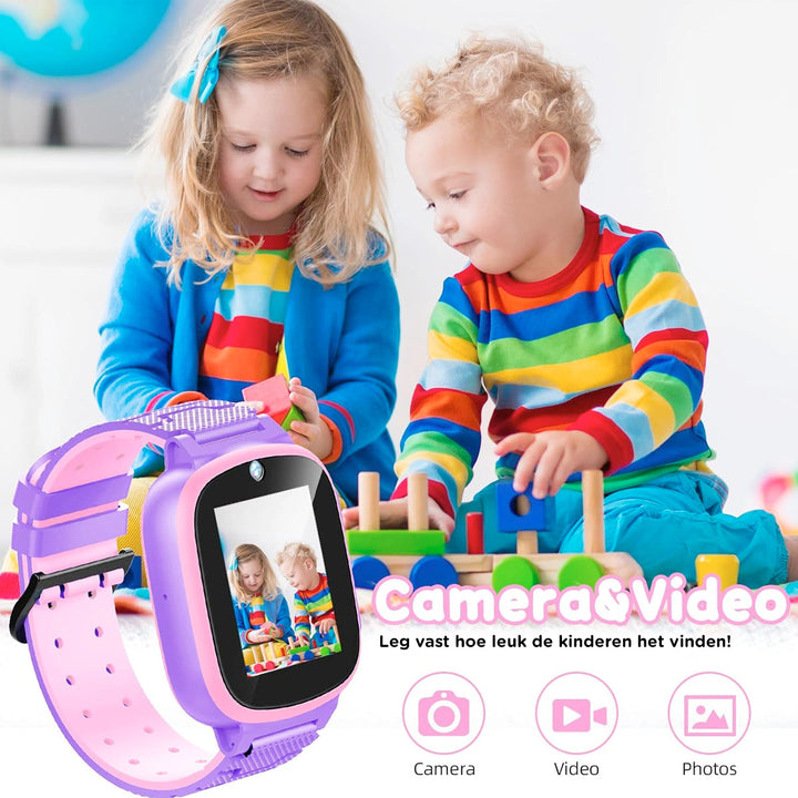 Stylish kids' smartwatch with school mode, designed for children's safety and focused learning.