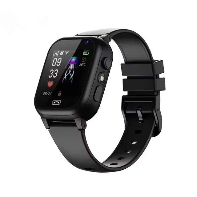 Durable blue kids' GPS watch; ideal for outdoor play, featuring video calls & SOS emergency alerts.