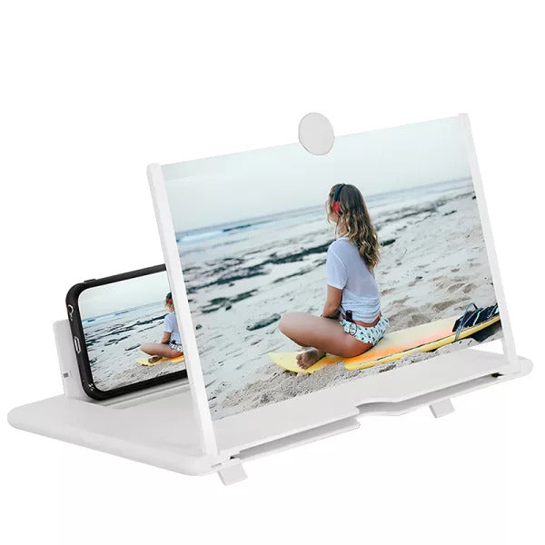 Reduce eye strain with this phone screen magnifier, turning small screens into a large viewing area.