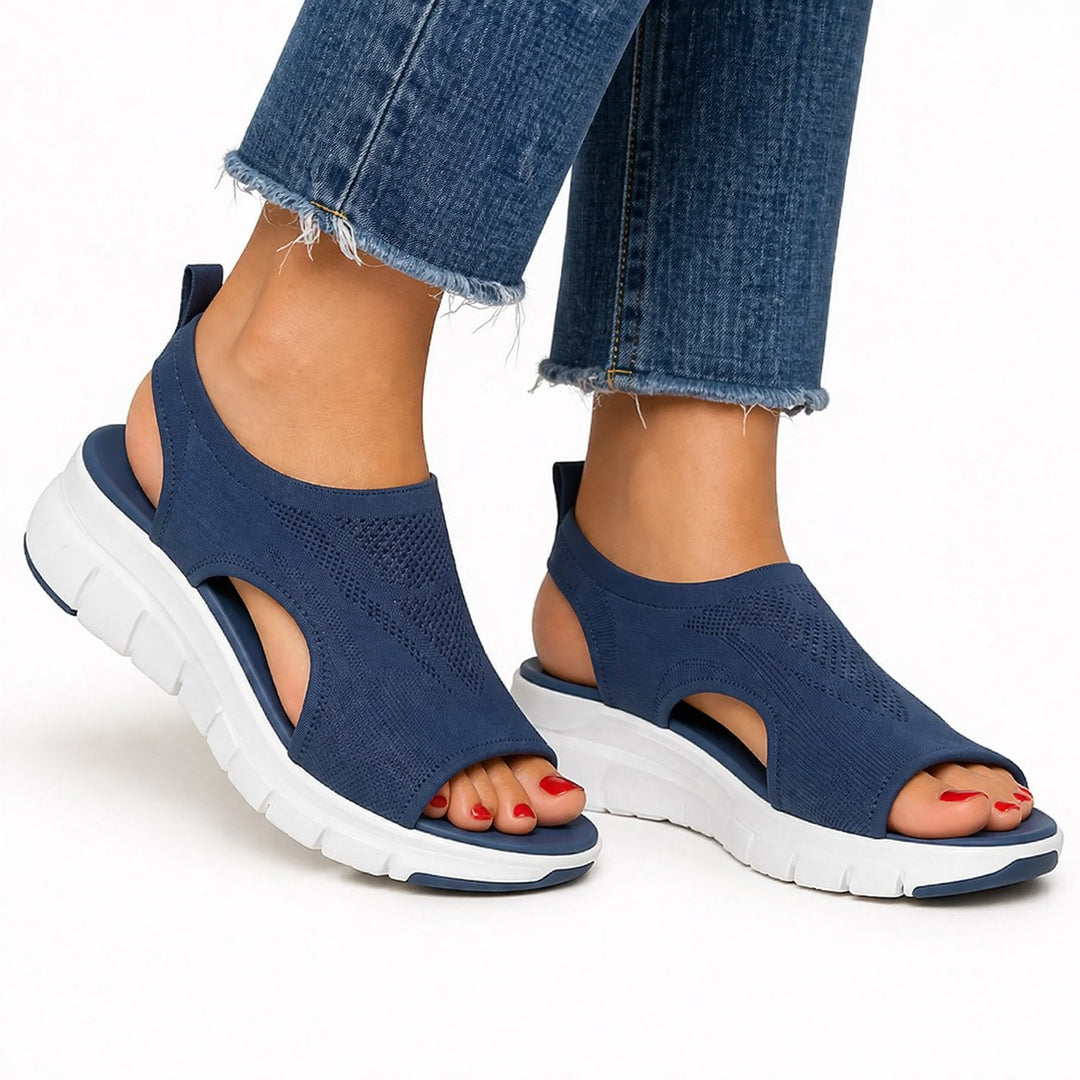 Women's orthopedic slip-on walking shoes, cushioned & lightweight for everyday comfort and support.