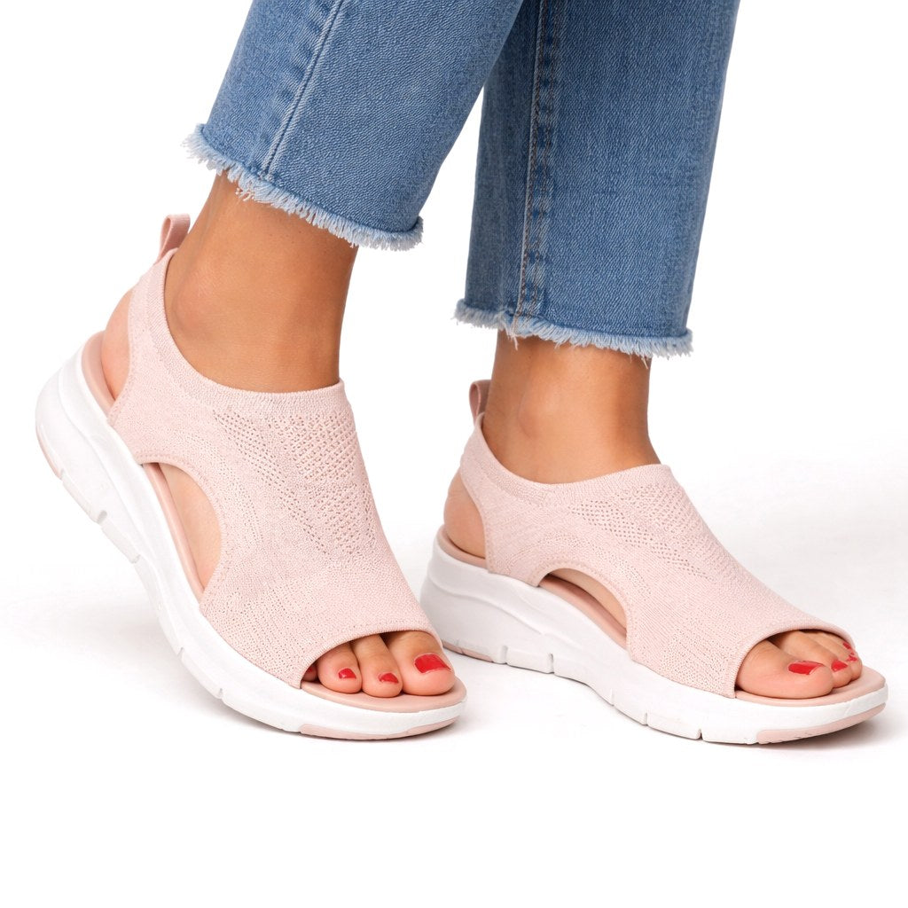 Breathable women's orthopedic slip-on shoes, offering superior cushioning & lightweight comfort for walking.