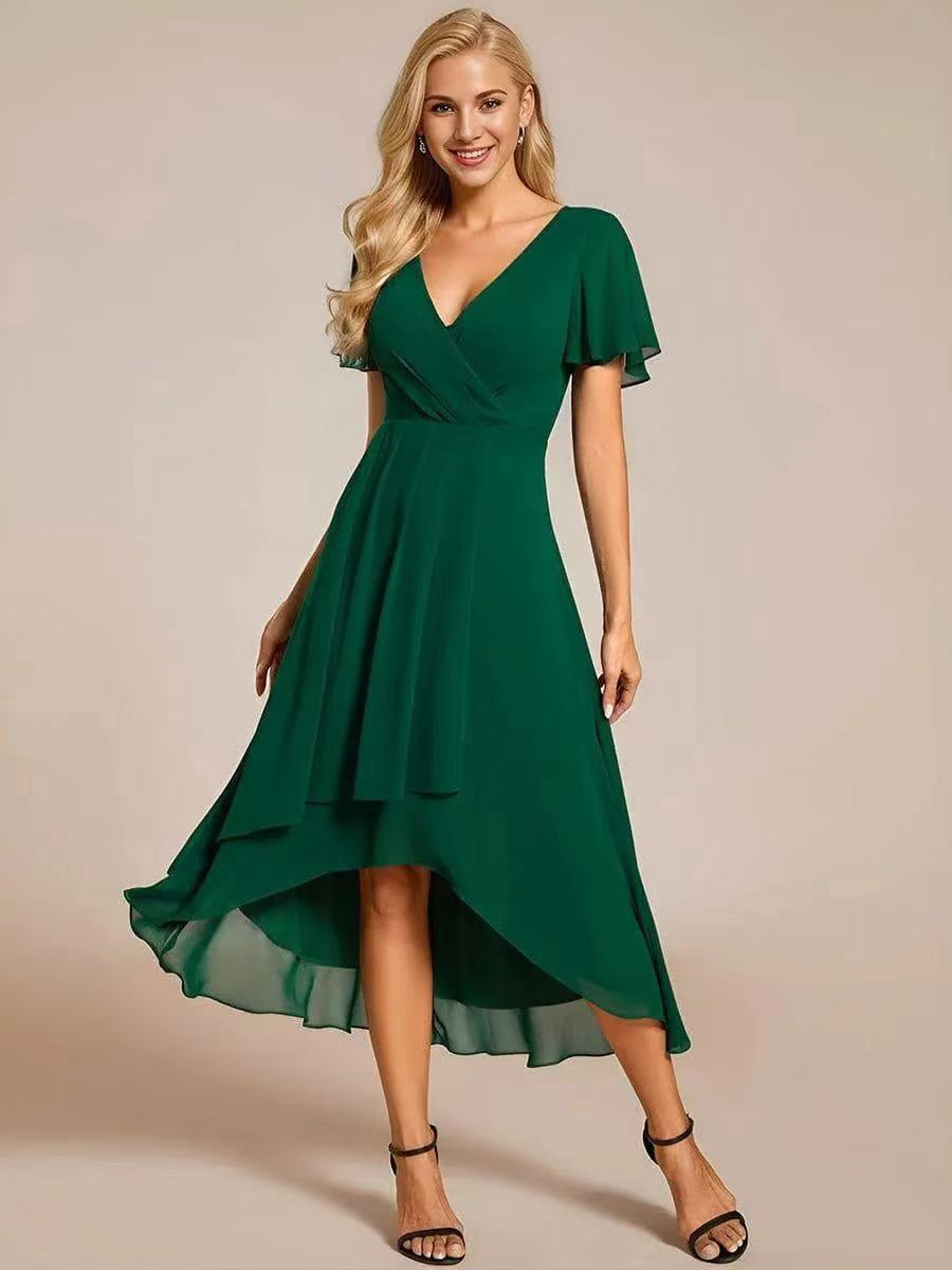 Elegant & sophisticated women's midi dress with delicate, sparkling embellishments for a classy look.