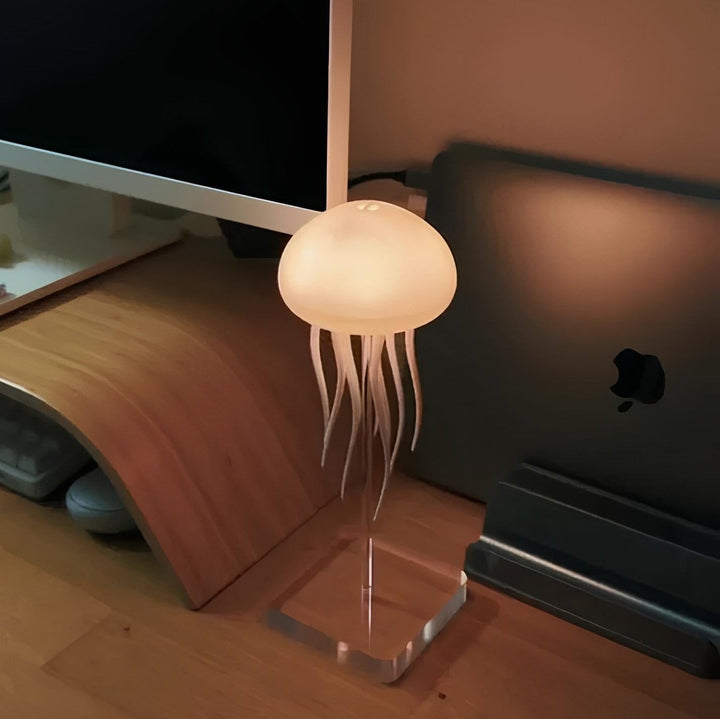 Jellyfish decor Medusa floating lamp, color-changing LED for a serene mood light and home accent.