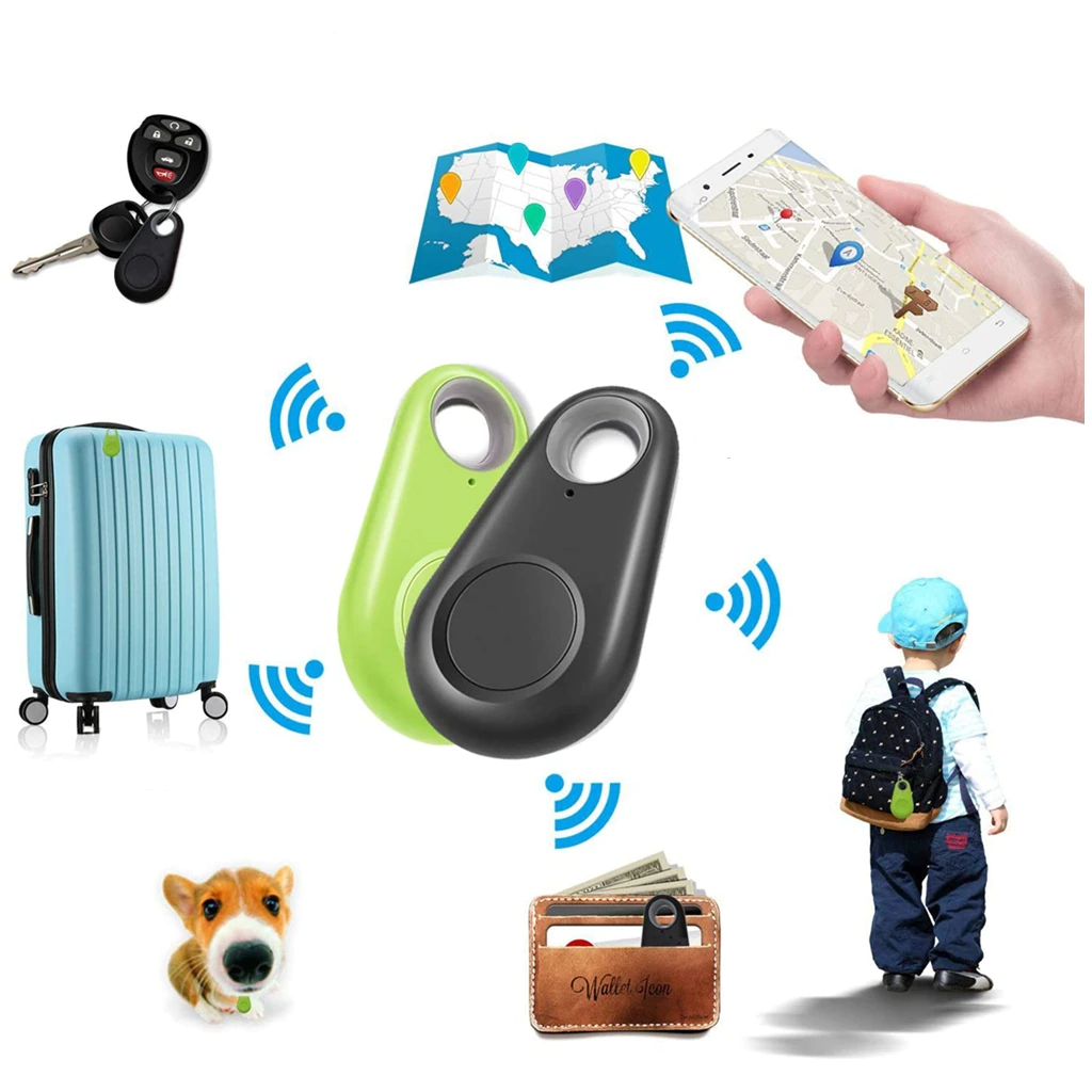 Compact GPS tracker for kids & pets, featuring real-time tracking, geofencing, and waterproof design for safety.
