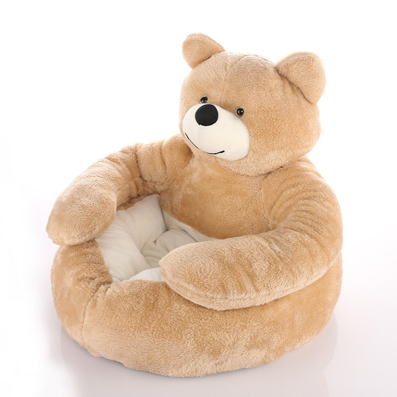 Soft adjustable pet bed, perfect for any dog or cat. Cozy plush design ensures maximum pet comfort.