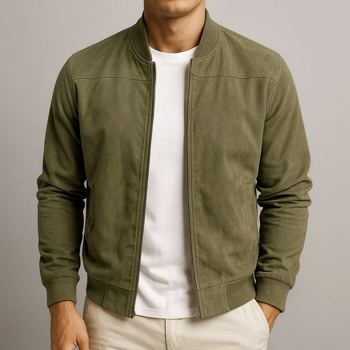 Versatile men's smart blazer jacket styled for a modern business casual or sophisticated menswear look.