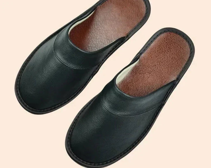 Men's cosy orthopedic slip-on house slippers for ultimate comfort & foot support.