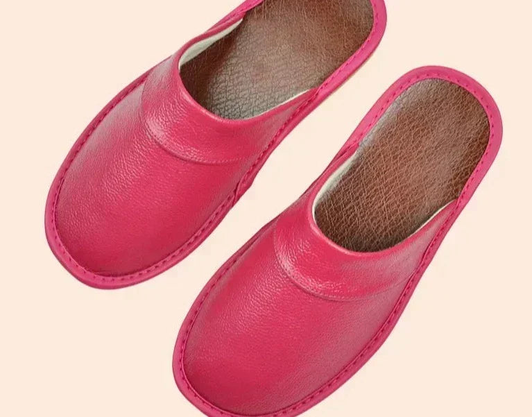Soft texture men's house slippers, slip-on style, providing cozy warmth and comfort for indoor relaxation.