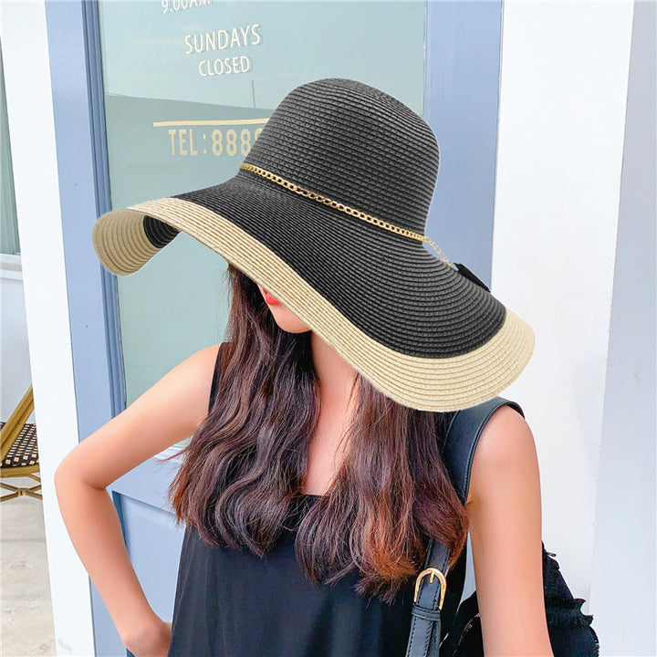 Breathable wide brim sun hat for women, a fashionable travel accessory providing essential UV protection.