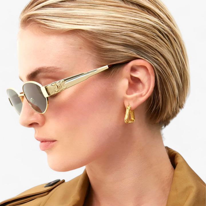 Women's Narella UV protection sunglasses with a stylish acetate frame, perfect fashion eyewear for summer.