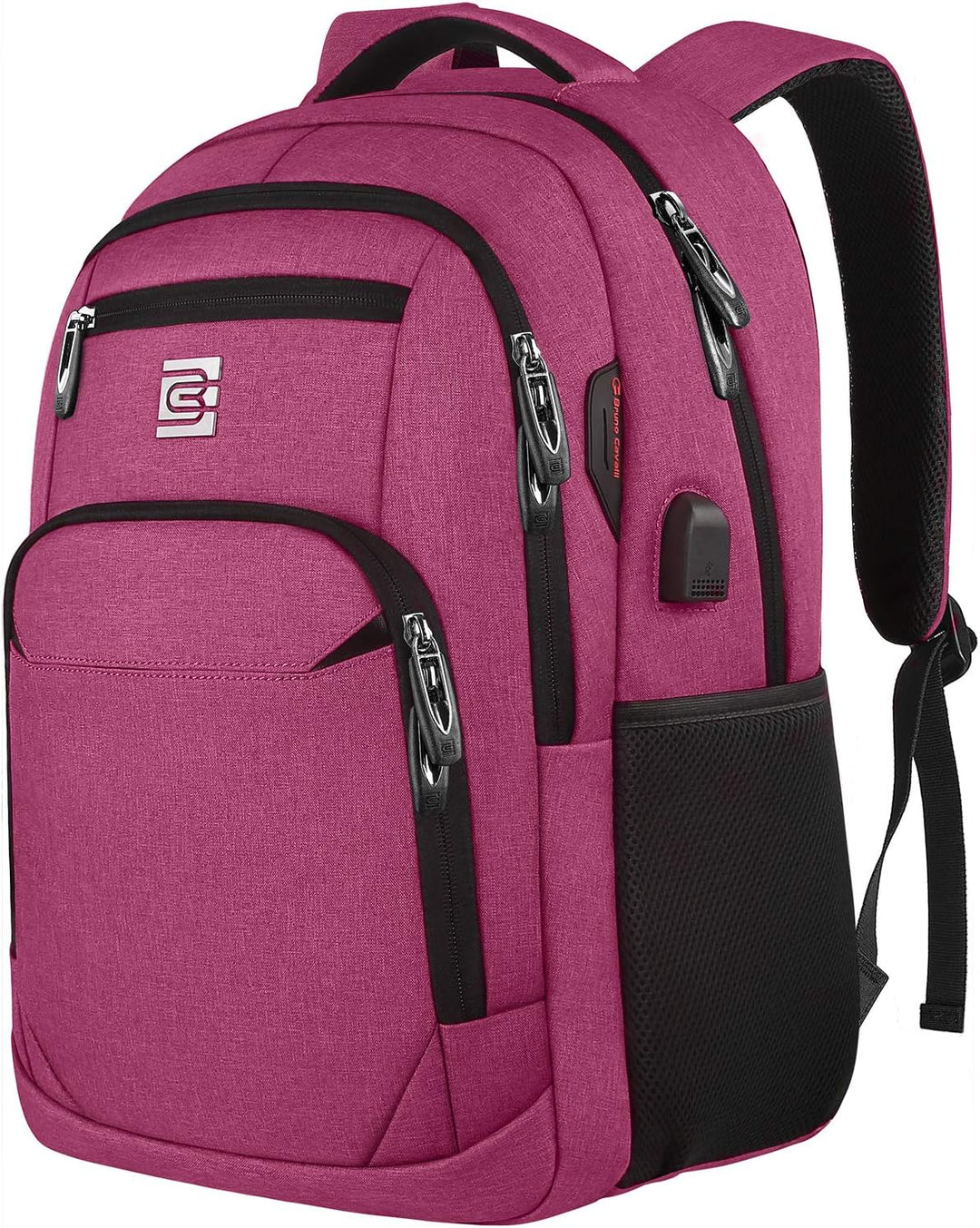 Contemporary slim anti-theft laptop backpack, designed for security & USB charging convenience.