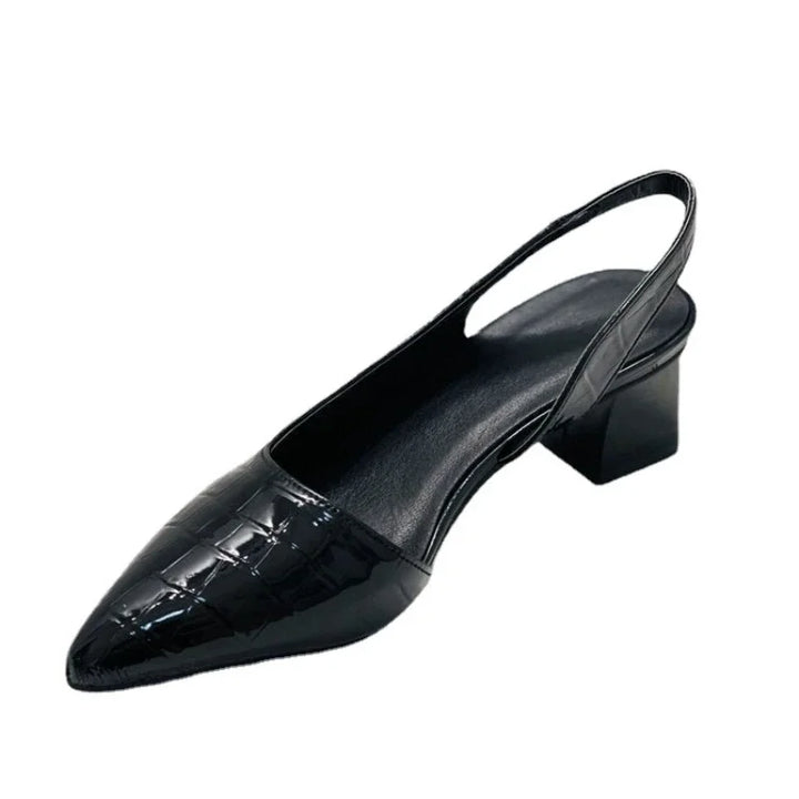 Fashionable women's orthopedic pumps. Luxurious croco texture meets supportive design for elegant comfort.