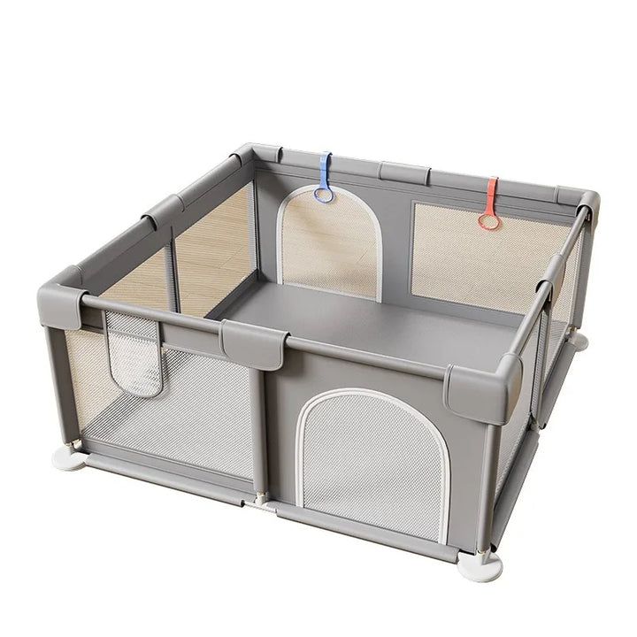 Baby & toddler playpen for safe play. Durable indoor/outdoor design with soft panels, a secure activity area.