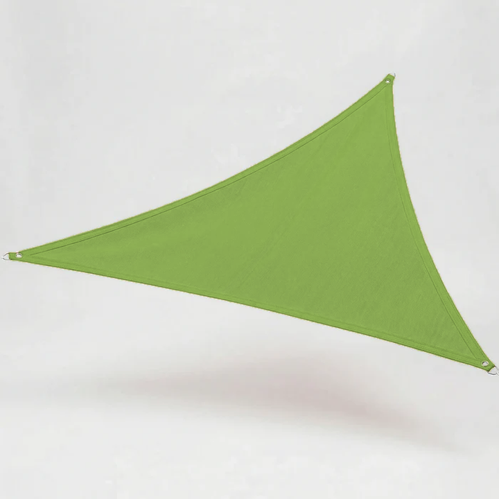 Elegant triangular sun shade for outdoor comfort, effective UV protection & stylish patio cover.