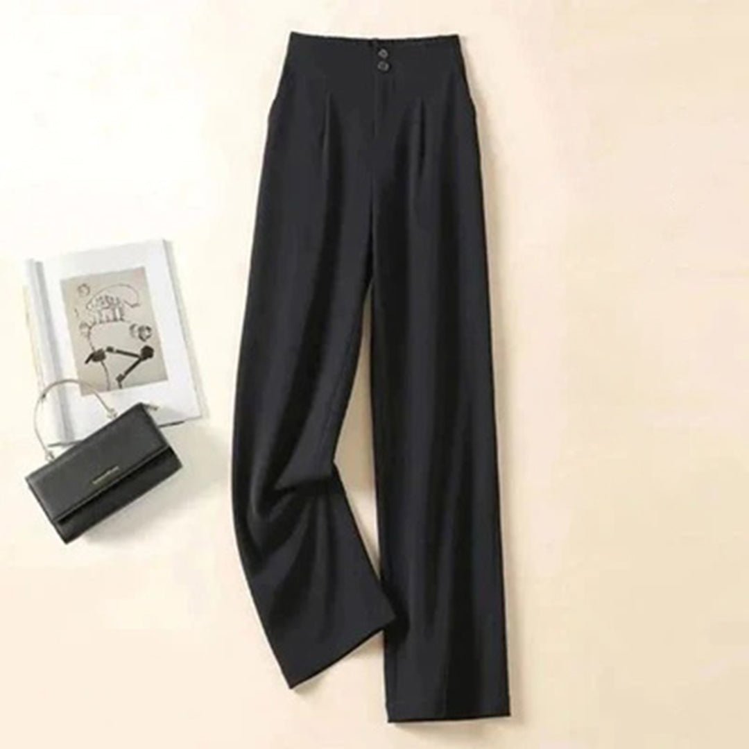 Stylish women's flowy wide leg pants, featuring a high waist for an effortless, elegant look.