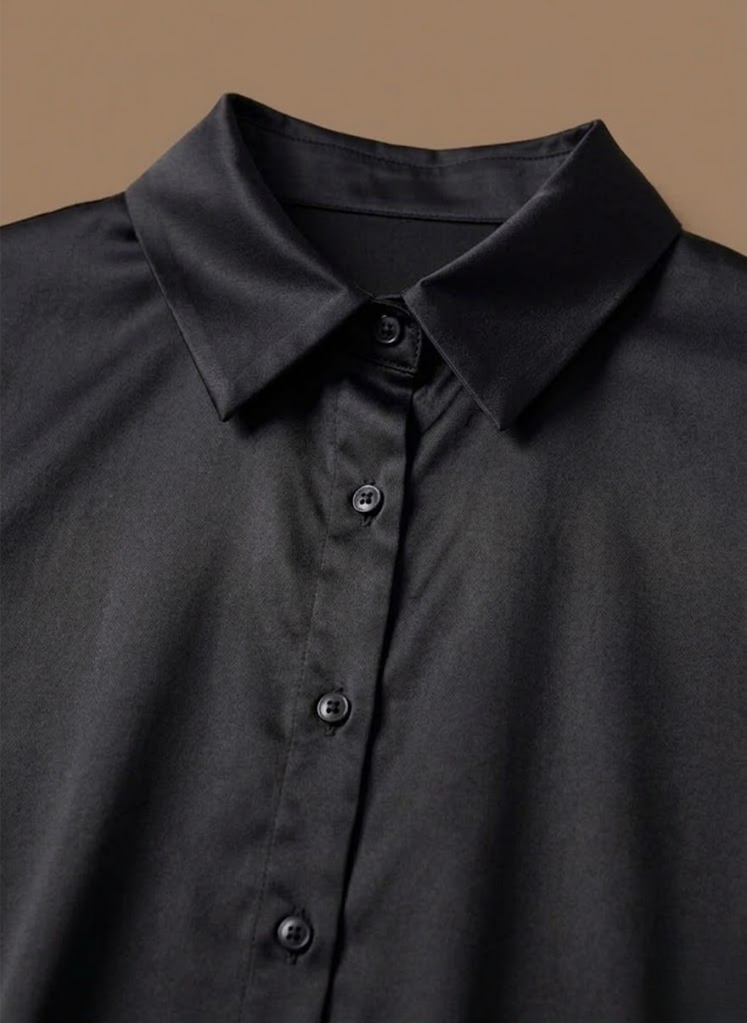 Women's professional button-up blouse, elegant for work and effortless style.