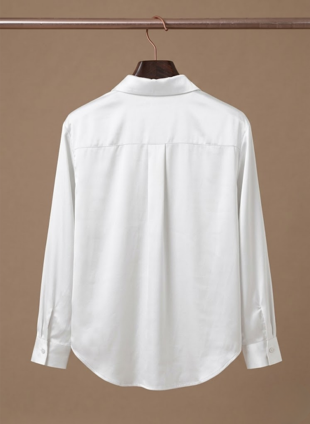 Elegant women's professional blouse, a long-sleeve button-up top for versatile wear.