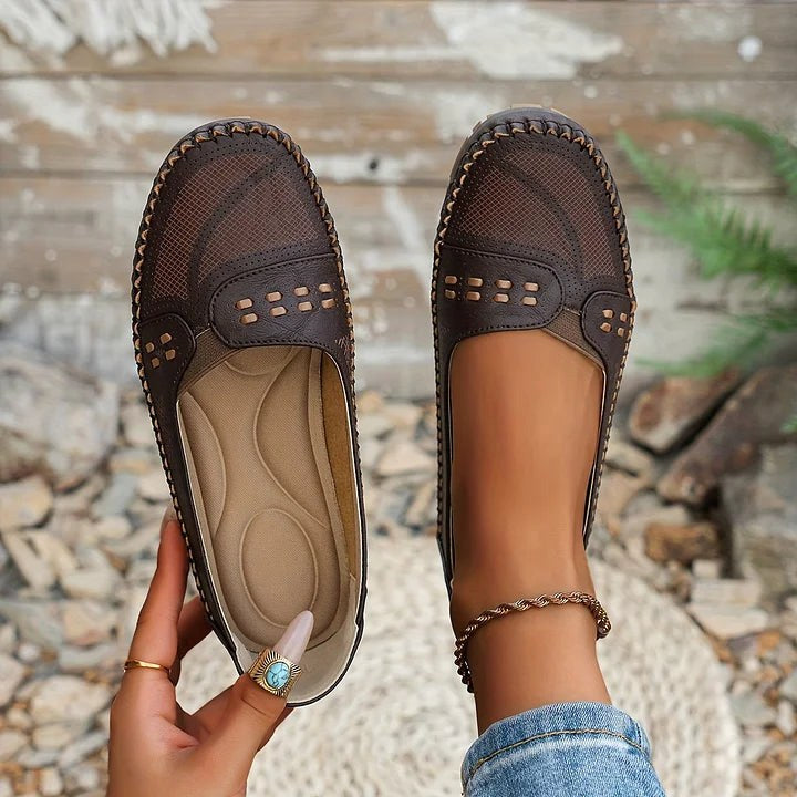 Casual women's orthopedic flats featuring advanced arch support for ultimate comfort, everyday wear & pain relief.