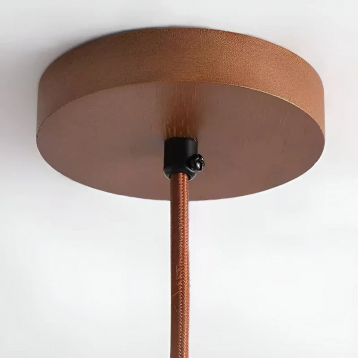 Elegant wood LED pendant light, Japanese-inspired design. Perfect ceiling fixture for modern home decor.