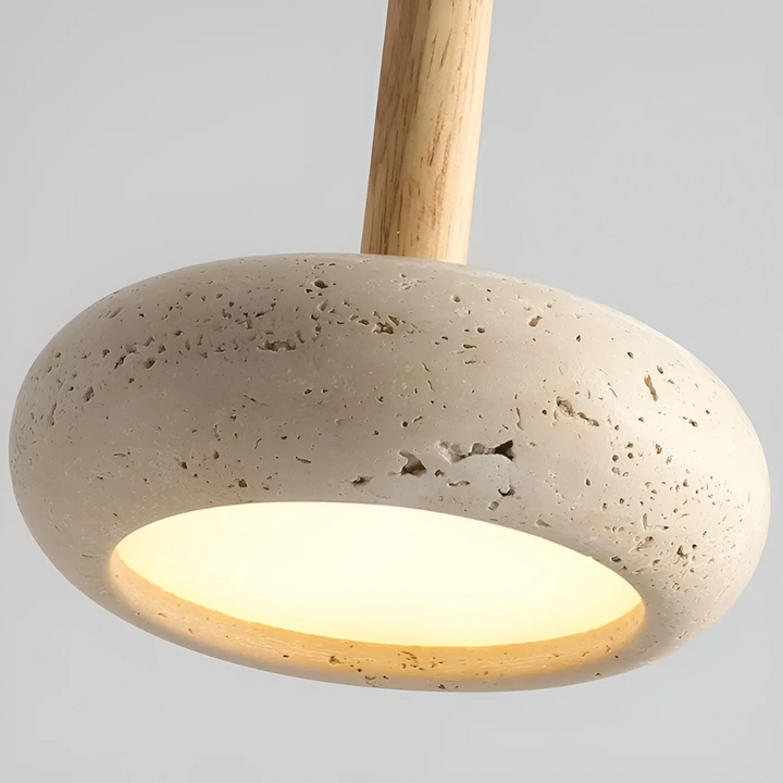 Create serene ambiance with this Japanese LED wood pendant light. Minimalist design for tranquil home decor.