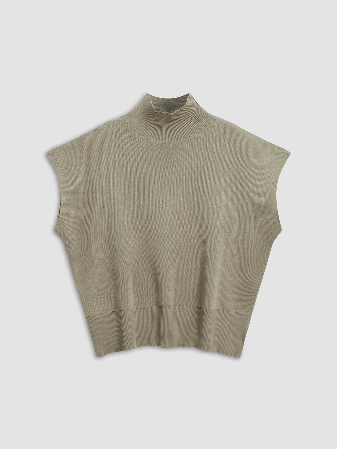 Women's Mock Neck Knit Sweater Vest