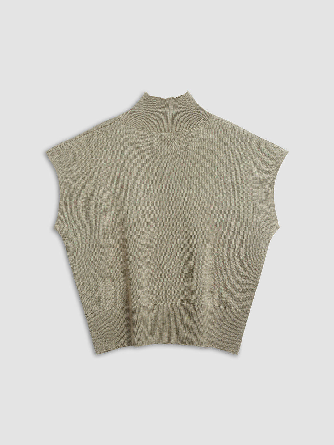 Women's Mock Neck Knit Sweater Vest