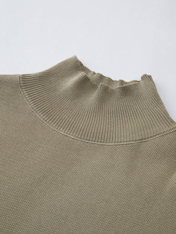 Women's Mock Neck Knit Sweater Vest