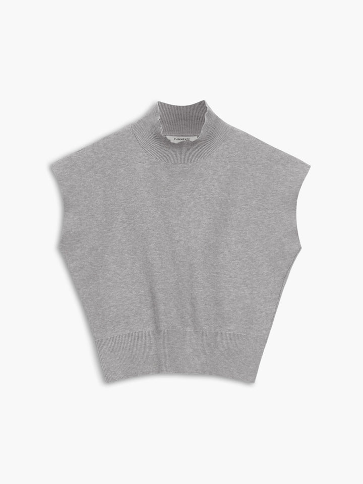 Women's Mock Neck Knit Sweater Vest