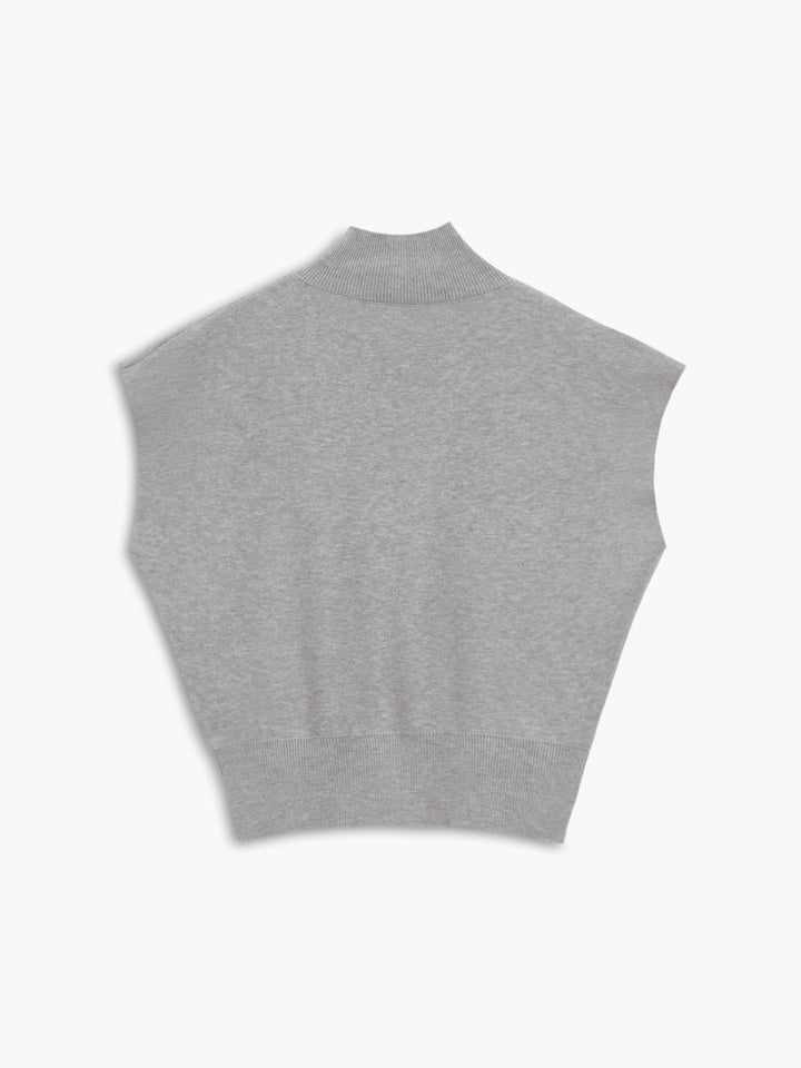 Women's Mock Neck Knit Sweater Vest