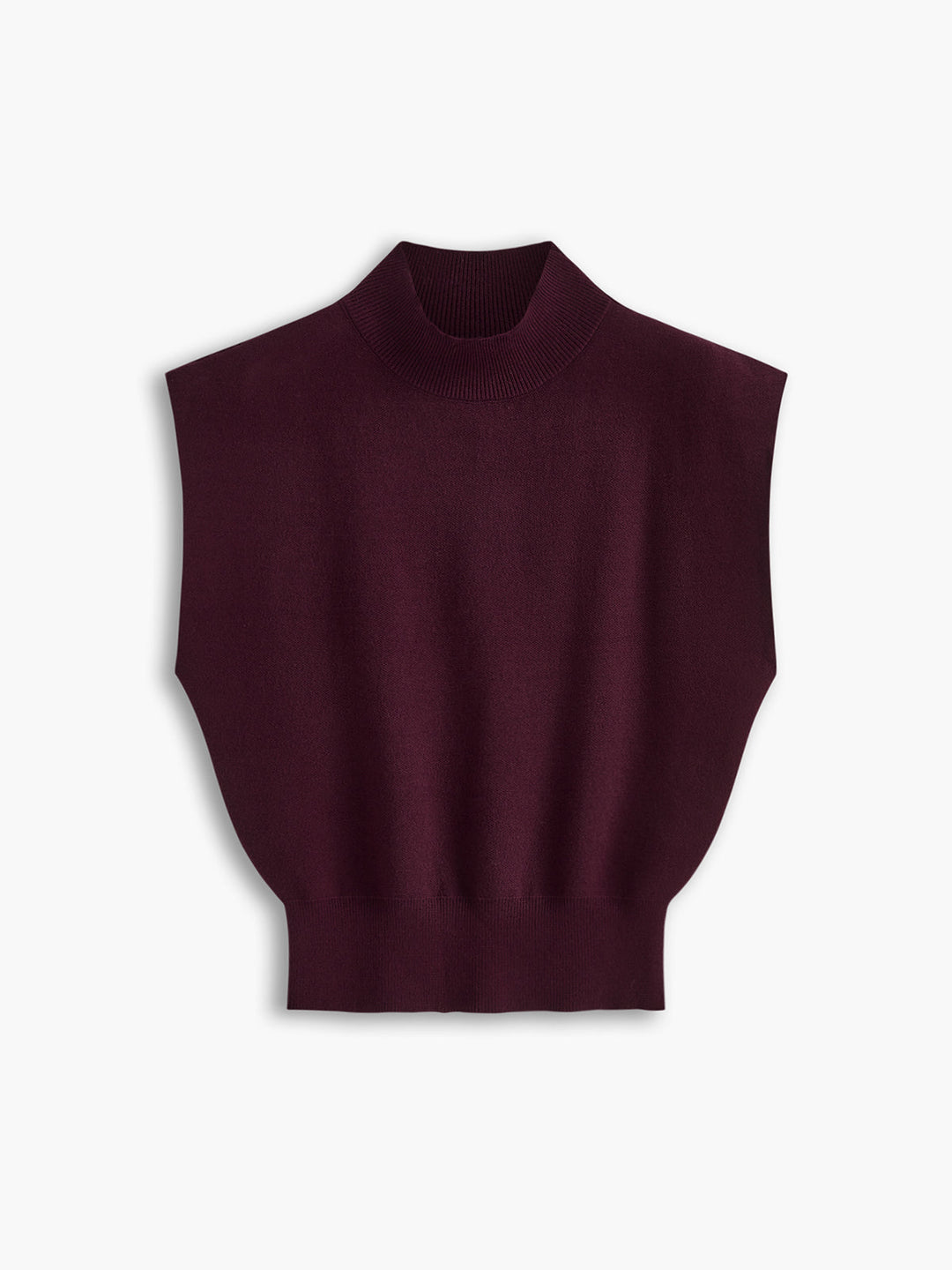 Women's Mock Neck Knit Sweater Vest
