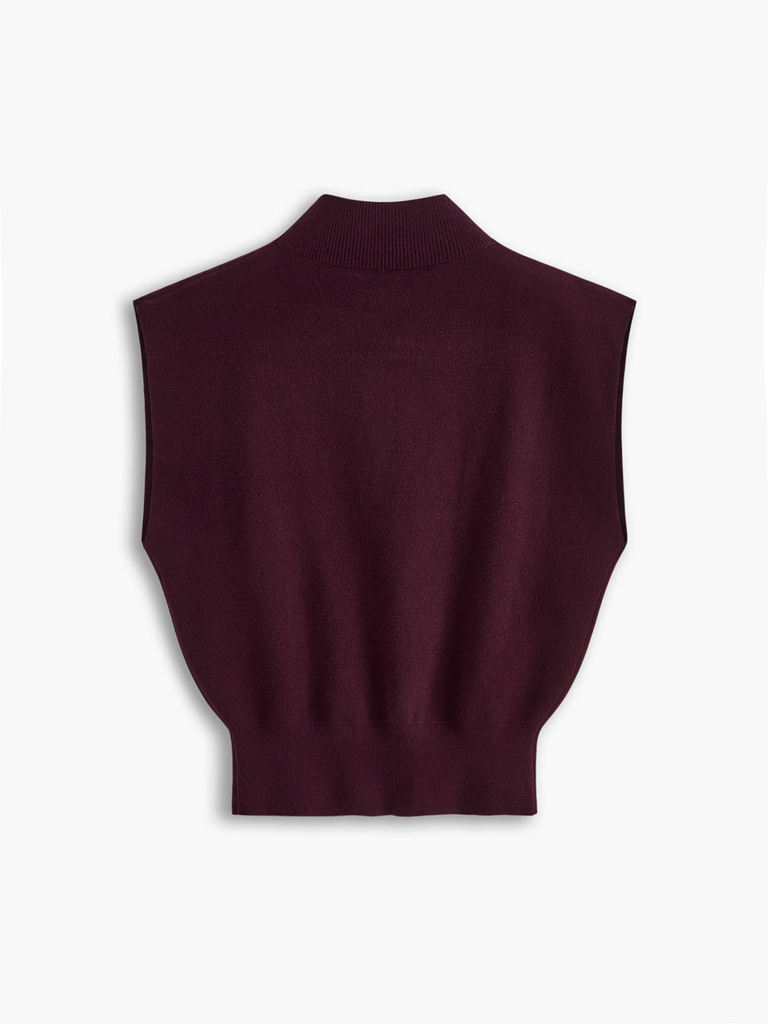 Women's Mock Neck Knit Sweater Vest