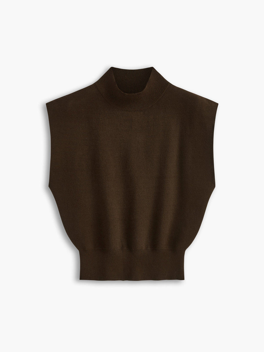 Women's Mock Neck Knit Sweater Vest