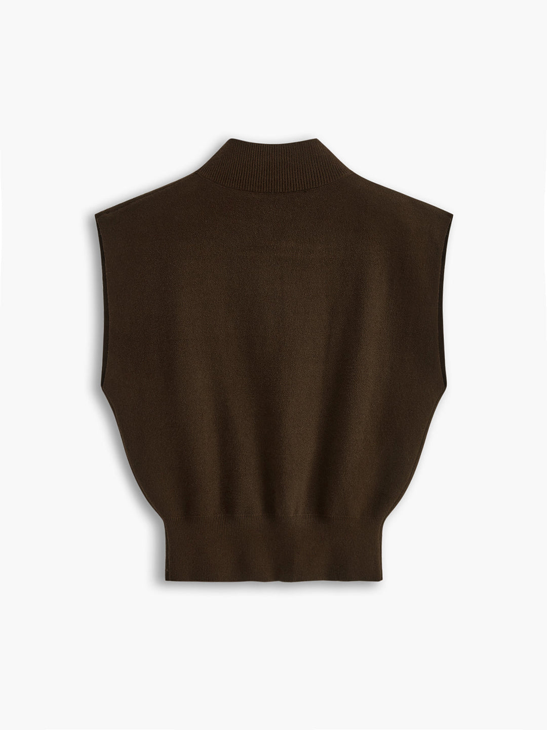 Women's Mock Neck Knit Sweater Vest