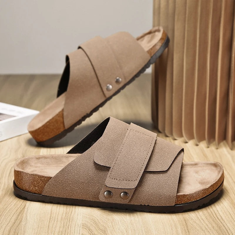 Comfortable Men's Wide Strap Slides, perfect for daily casual and summer footwear.