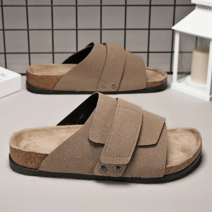 Stylish Men's Wide Strap Slides, ideal for casual summer footwear and everyday comfort.