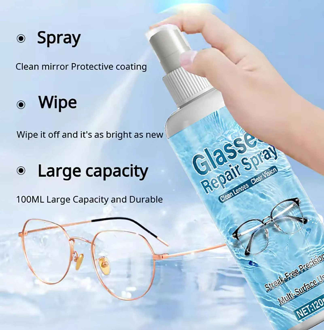Multi-surface device cleaner spray for electronics & eyewear. Enjoy clear lenses & screens with no streaks.