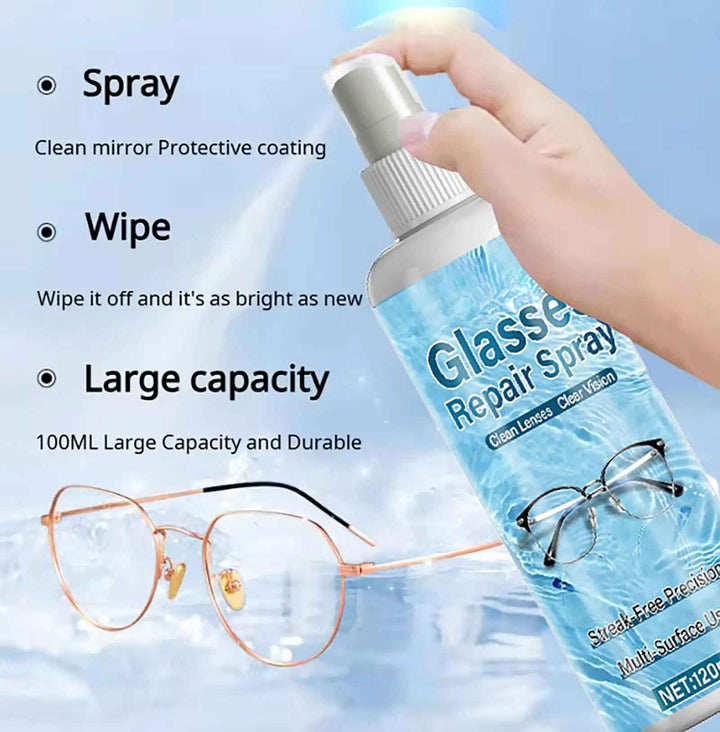 Multi-surface device cleaner spray for electronics & eyewear. Enjoy clear lenses & screens with no streaks.