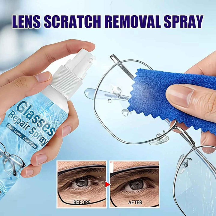 Premium streak-free lens cleaner spray. Get crystal clear vision for all your optical devices & screens.