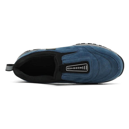 Durable men's orthopedic walking shoes, slip-on comfort for outdoor activities & everyday casual wear.