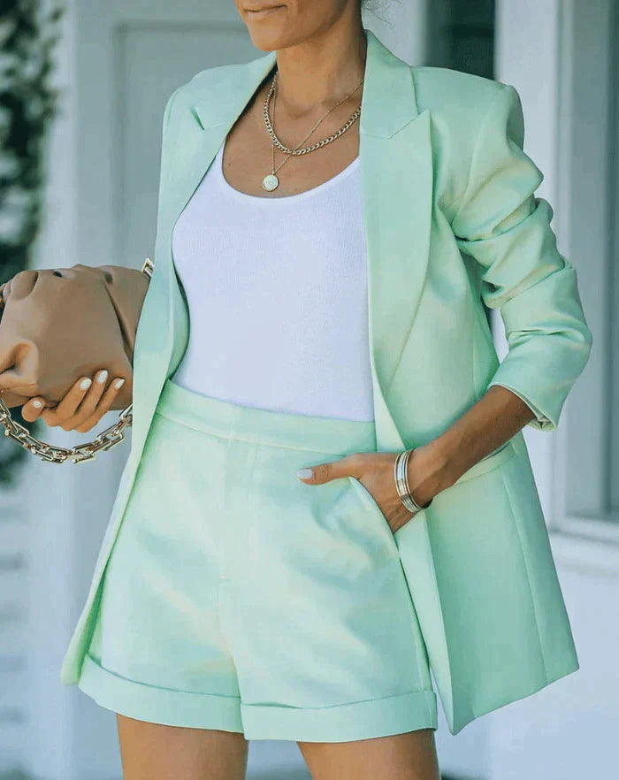 Women's Blazer & Shorts Co-ord Set