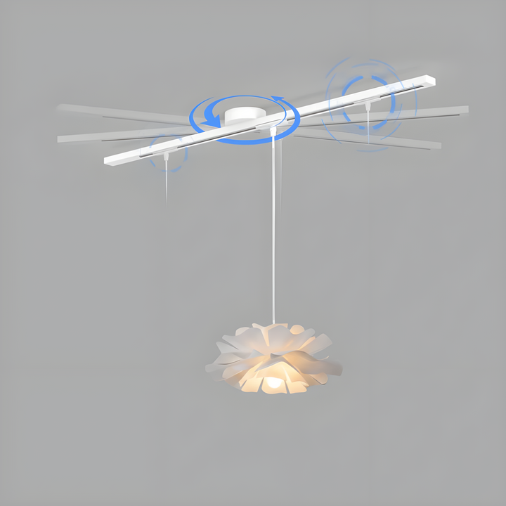 Modern black iron pendant light rail. Flexible ceiling lighting for home renovation.
