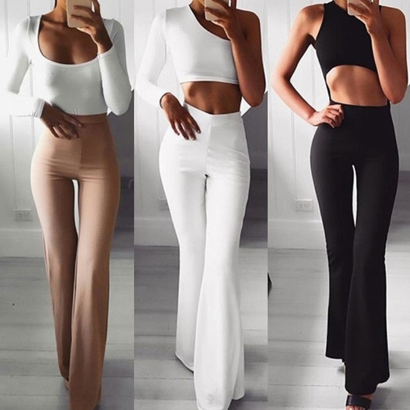 Chic women's high-waisted tailored pants, perfect for a sophisticated and modern fashion look.