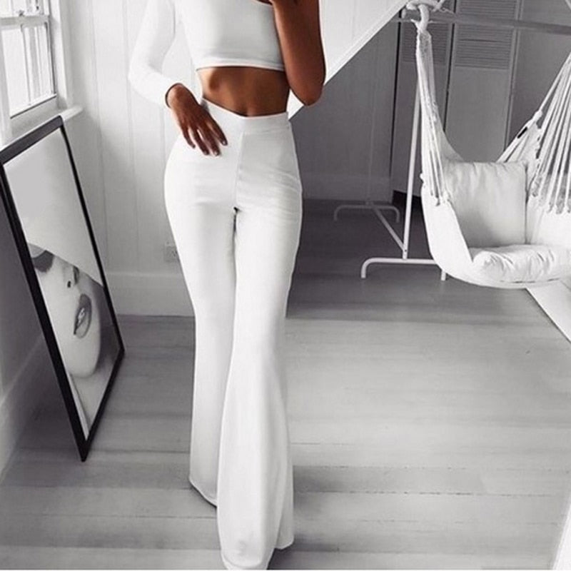 Versatile high-waisted tailored trousers for women, ideal for chic workwear or smart casual outfits.